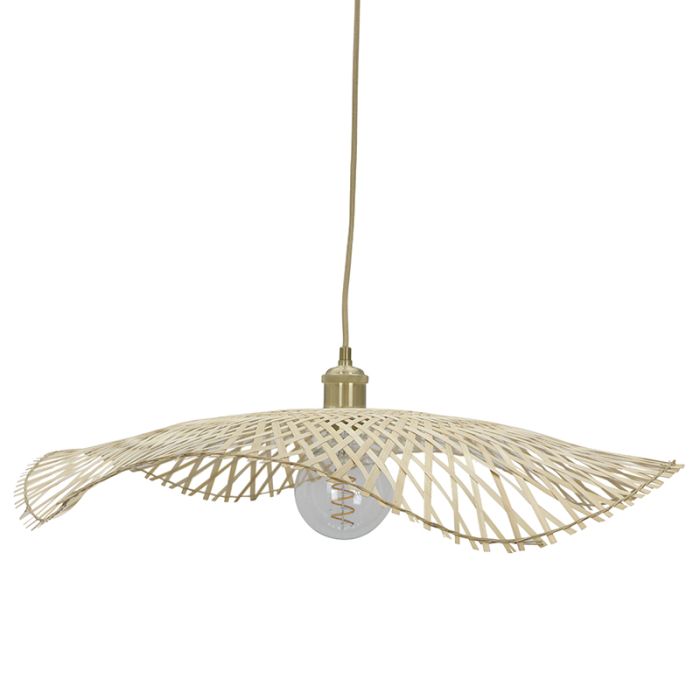Bambusowa lampa wisząca brązowa, Romee