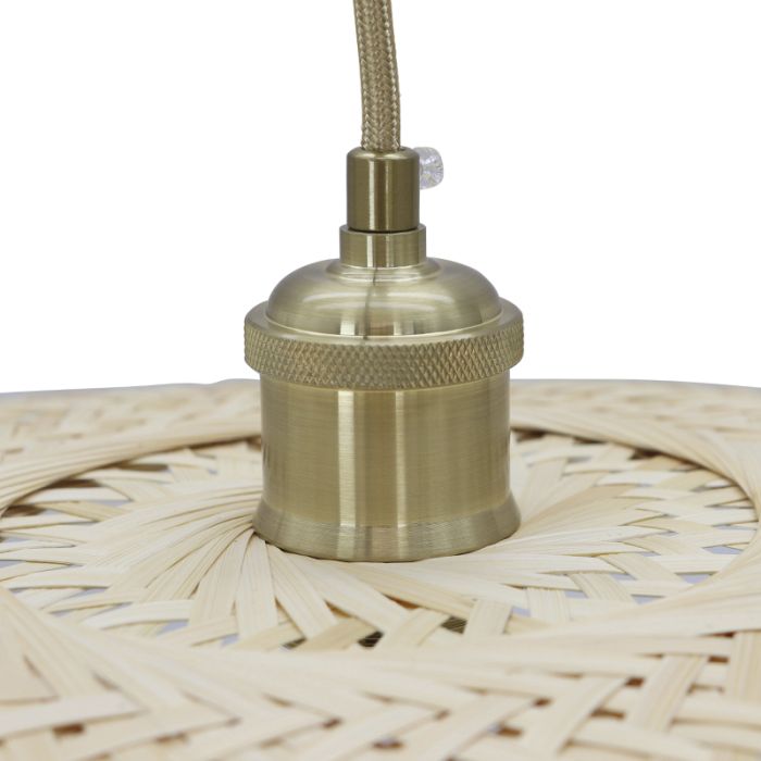 Bambusowa lampa wisząca brązowa, Romee