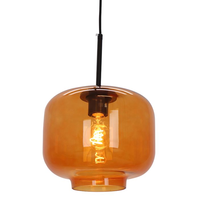 Retro lampa wisząca brązowa, Anniek