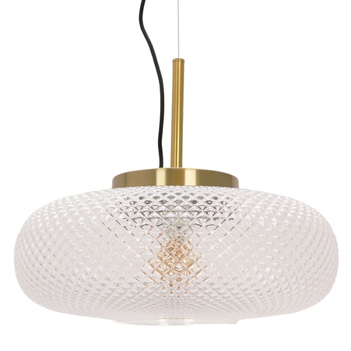Retro lampa wisząca przezroczysta, Johnson
