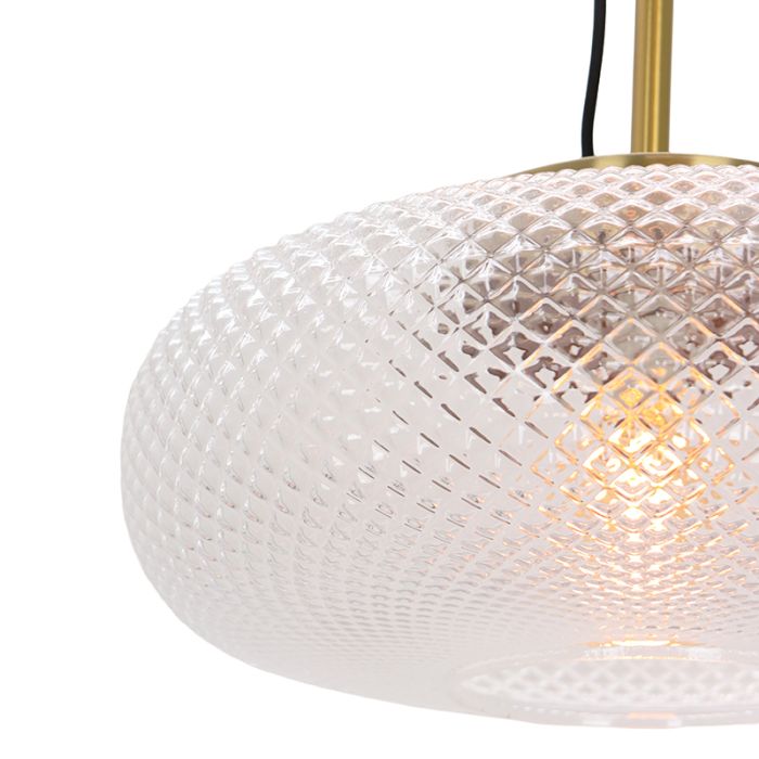 Retro lampa wisząca przezroczysta, Johnson