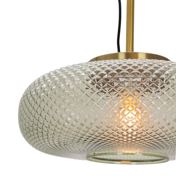 Retro lampa wisząca zielona, Johnson