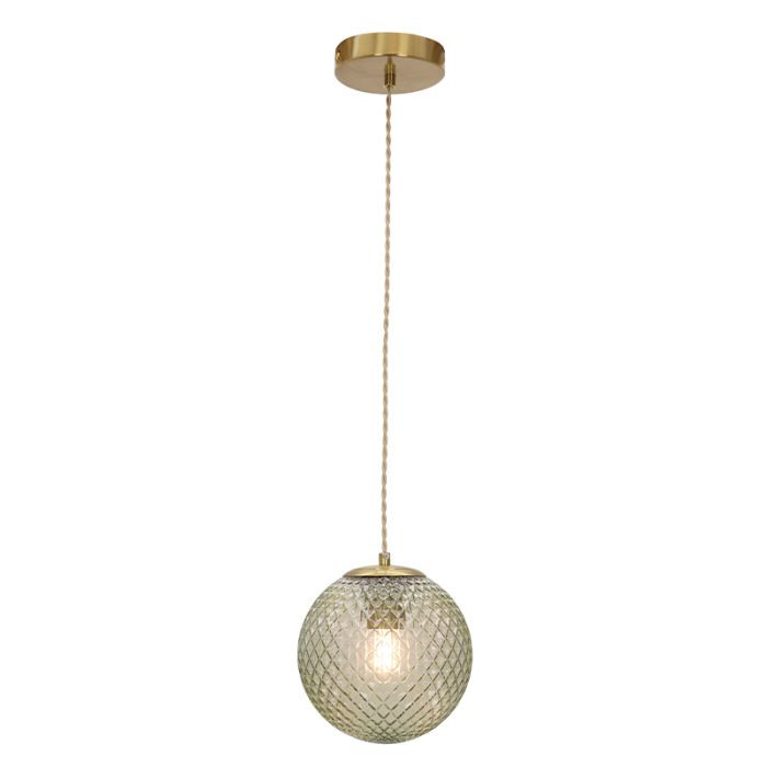 Retro lampa wisząca zielona, Johnson
