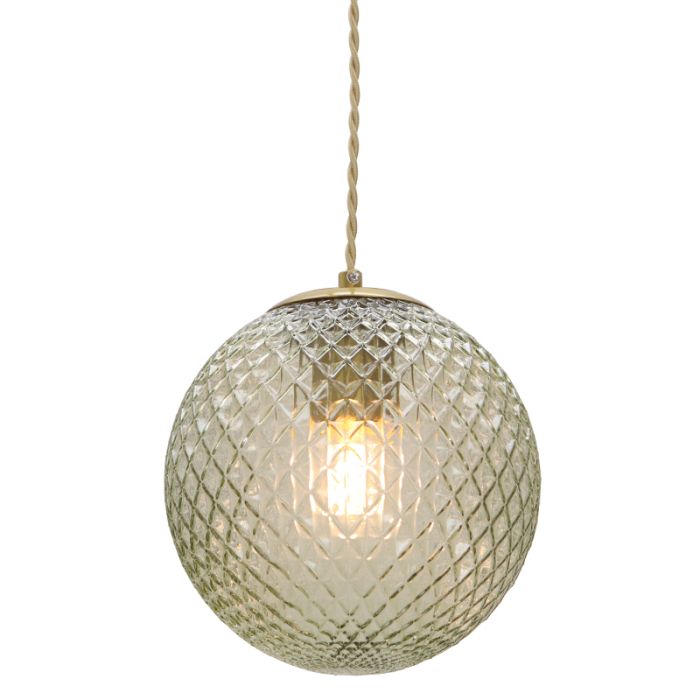 Retro lampa wisząca zielona, Johnson