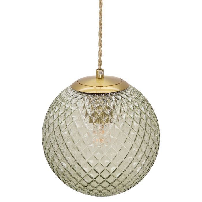 Retro lampa wisząca zielona, Johnson