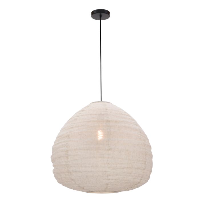 Rustykalna lampa wisząca beżowa, Leila