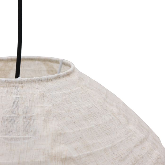 Rustykalna lampa wisząca beżowa, Leila