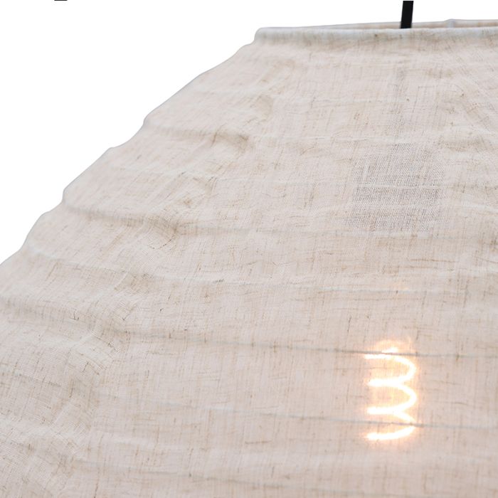 Rustykalna lampa wisząca beżowa, Leila