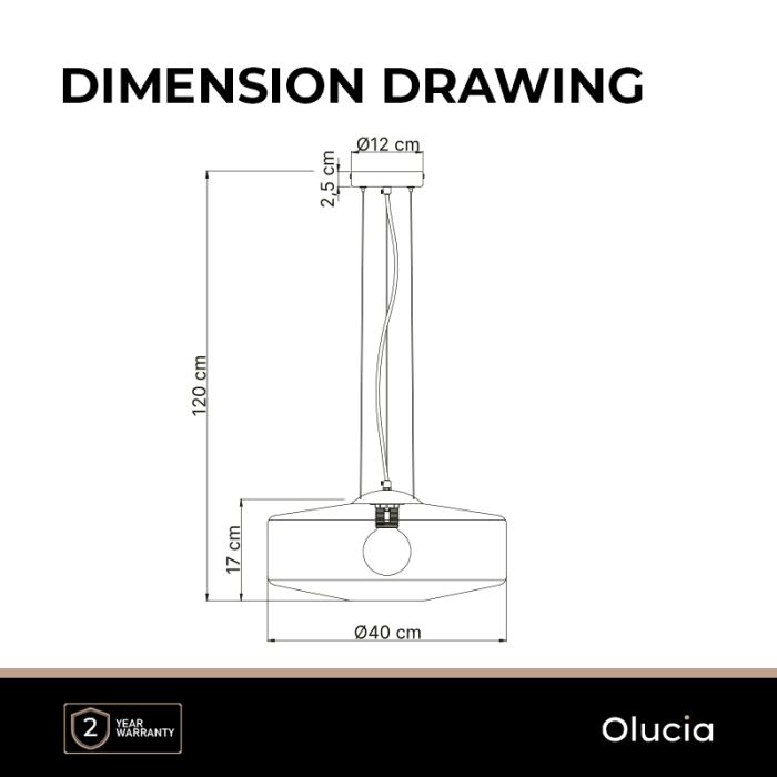 Design lampa wisząca zielona, Sevda
