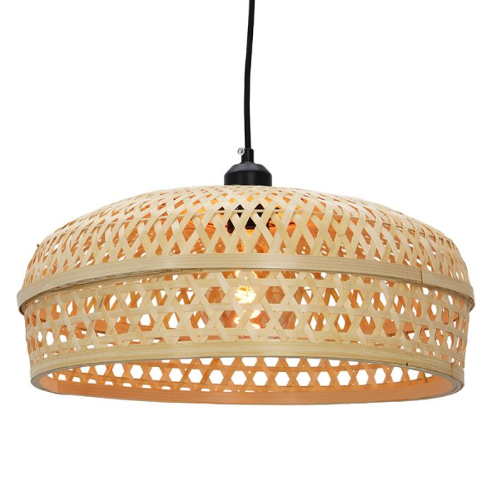Bambusowa lampa wisząca brązowa, Jennifer