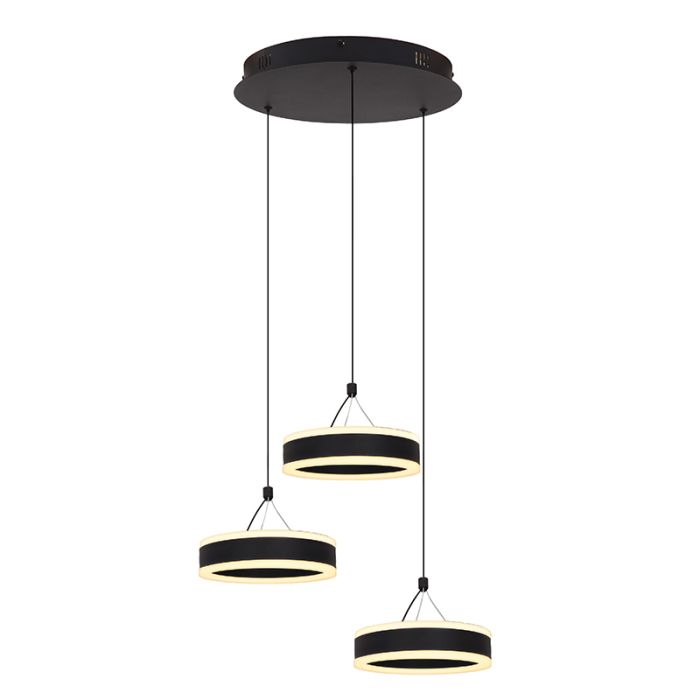 Design lampa wisząca czarna, Lava, 56W, 3000K LED