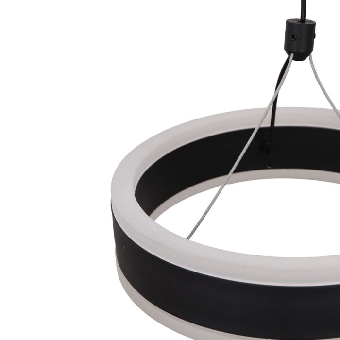 Design lampa wisząca czarna, Lava, 56W, 3000K LED