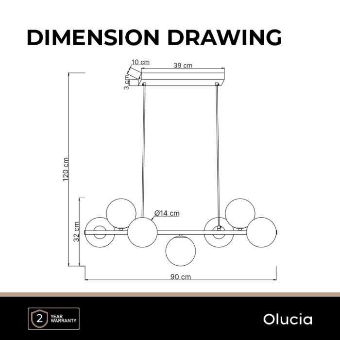 Design lampa wisząca przezroczysta, Remo
