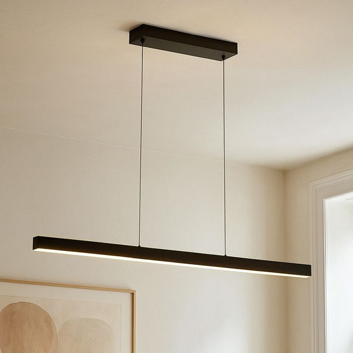 Nowoczesna lampa wisząca czarna, Iwan, 18W, 3000K LED