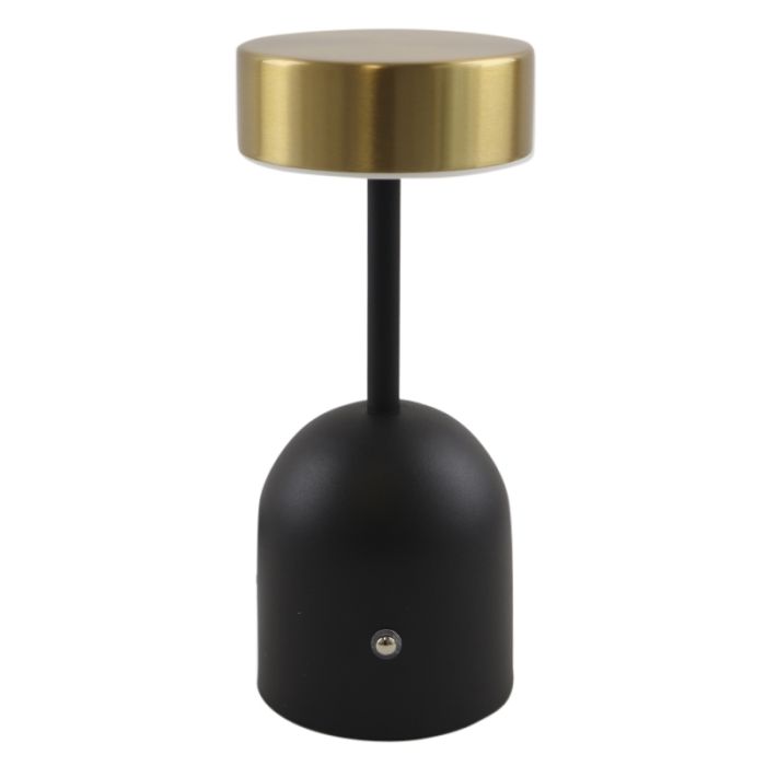 Nowoczesna lampa stołowa mosiądz, Isabel, 3W, 3000K LED, z przełącznik