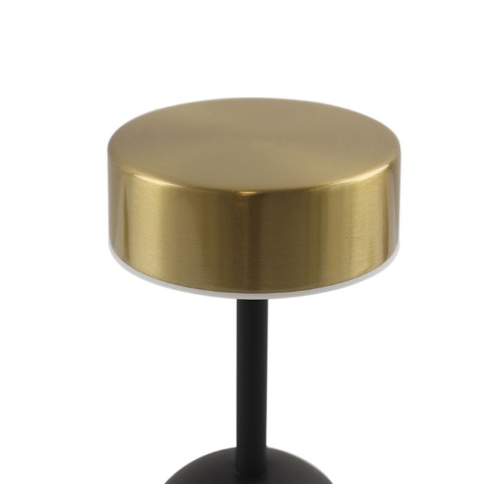 Nowoczesna lampa stołowa mosiądz, Isabel, 3W, 3000K LED, z przełącznik