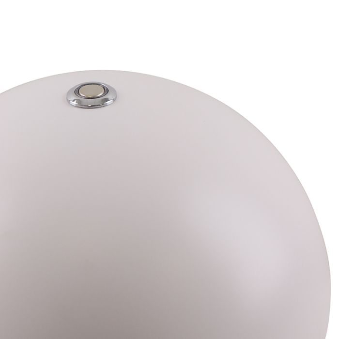 Retro lampa stołowa biała, Douwe, 4W, dim to warm LED, z dotykowy ściemniacz