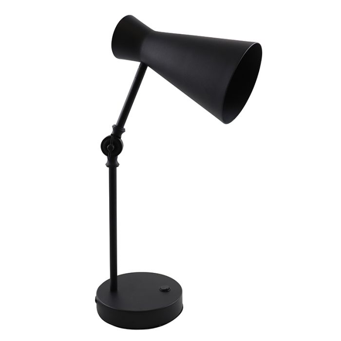 Nowoczesna lampa stołowa czarna, Steve, z przełącznik
