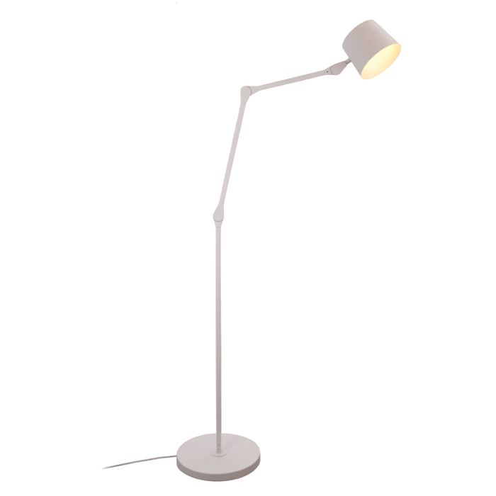Nowoczesna lampa stojąca biała, Rinke, z przełącznik