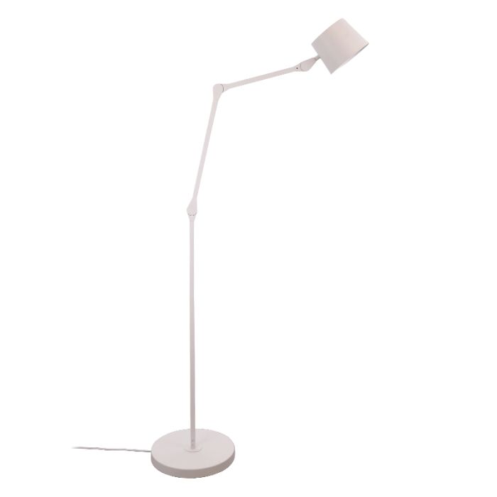 Nowoczesna lampa stojąca biała, Rinke, z przełącznik