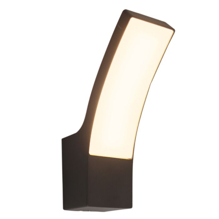 Nowoczesna lampa zewnętrzna czarna, Manel, 12W, 3000K LED, IP44