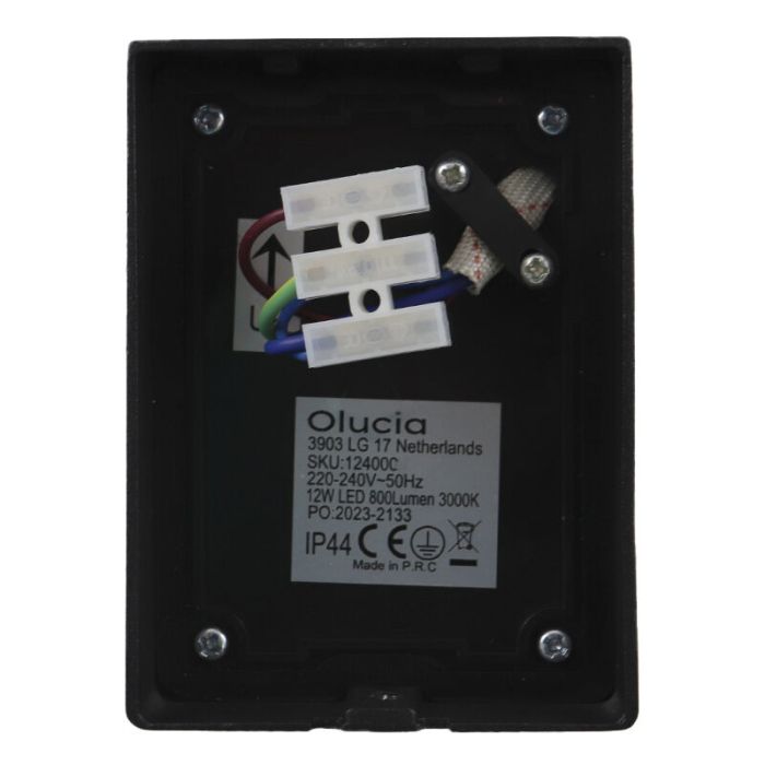 Nowoczesna lampa zewnętrzna czarna, Manel, 12W, 3000K LED, IP44