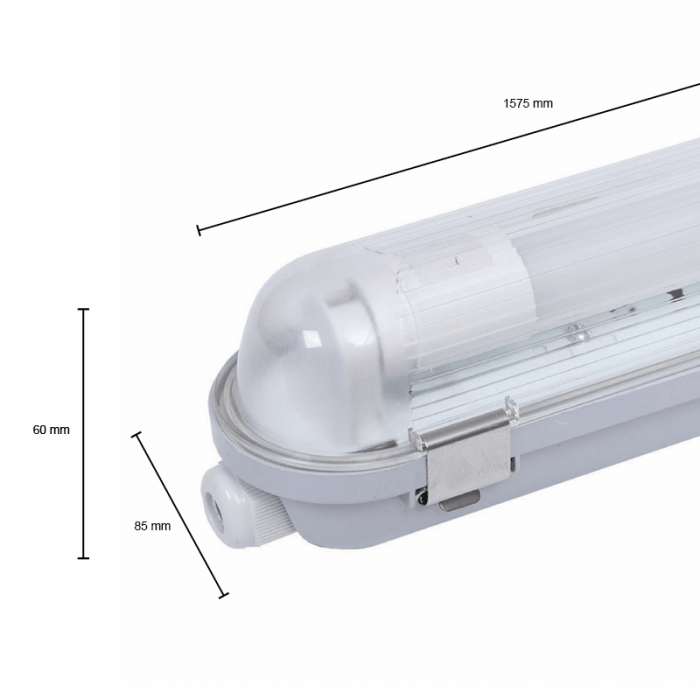 150 cm oprawa hermetyczna LED nieprzemakalna, Dura, na 1 świetlówka