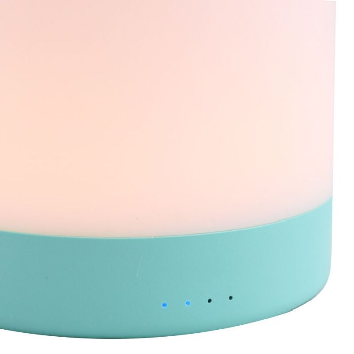 Plastikowa lampka nocna dla dzieci niebieska, Esper, 3W, 3000K LED, ściemniana w 3 krokach