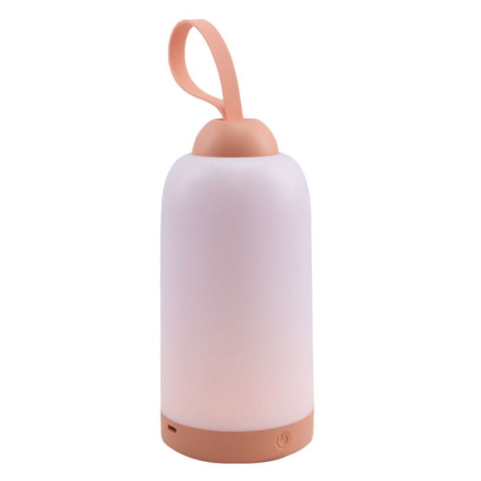 Plastikowa lampka nocna dla dzieci różowa, Esper, 3W, 3000K LED, ściemniana w 3 krokach