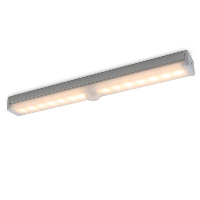 Srebreny oświetlenie szafa plastikowy, Ilana, 1W, 3000K LED