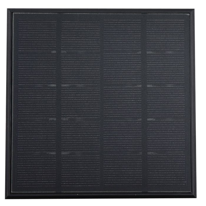Plastikowy kinkiet solarny zewnętrzny czarny, Henk, IP65