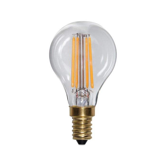 3-stopniowa ściemniana lampa kulowa E14, 4 w ekstra atmosferycznej bieli