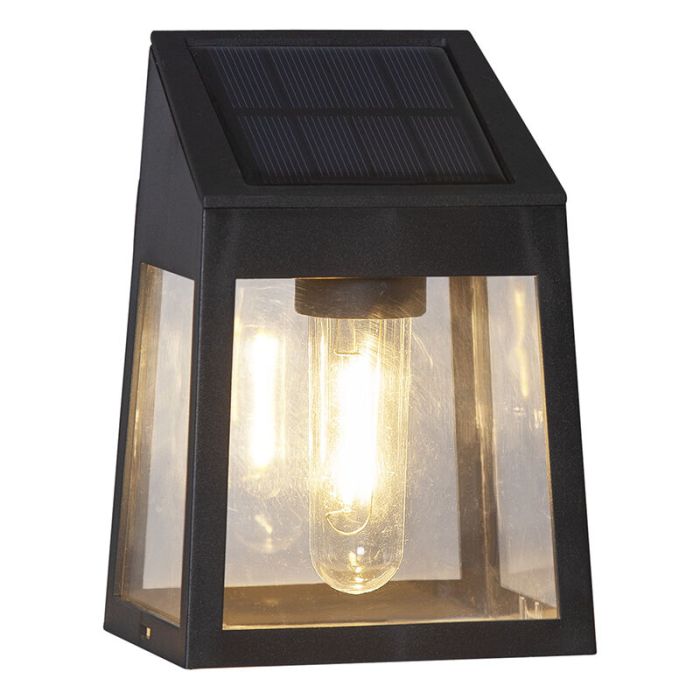 2-pack nowoczesne lampy solarne Amro, czarne