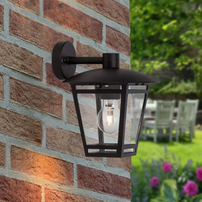 Nowoczesna lampa zewnętrzna czarna, Jedidjah, IP44