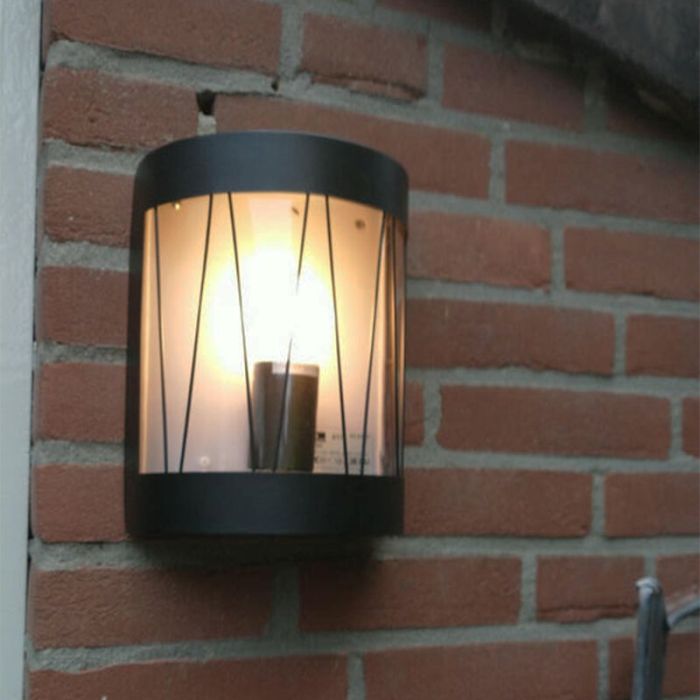 Industrialna lampa zewnętrzna czarna, Jaynah, IP44
