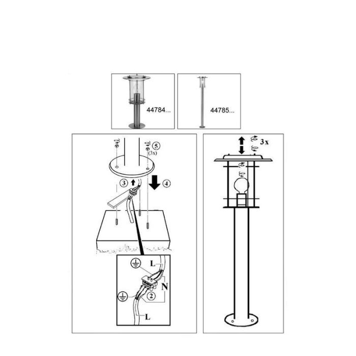 Metalowa lampa zewnętrzna chromowana, Shamayra, IP44