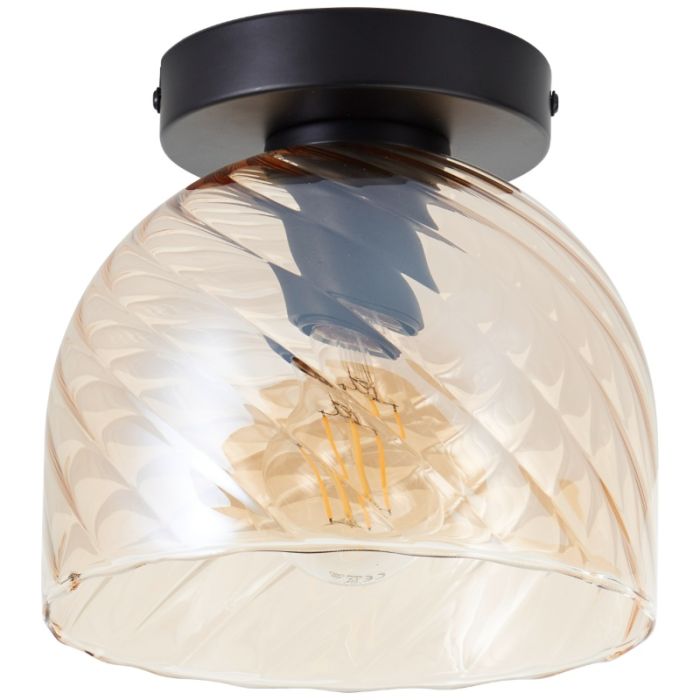 Retro lampa sufitowa bursztynowa, Ubah