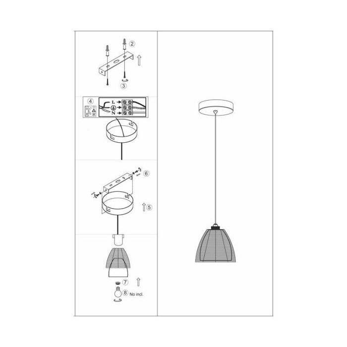 Nowoczesna lampa wisząca brązowa, Amela