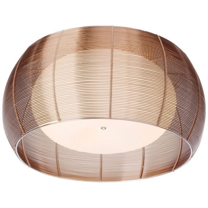 Nowoczesna lampa sufitowa brązowa, Amela