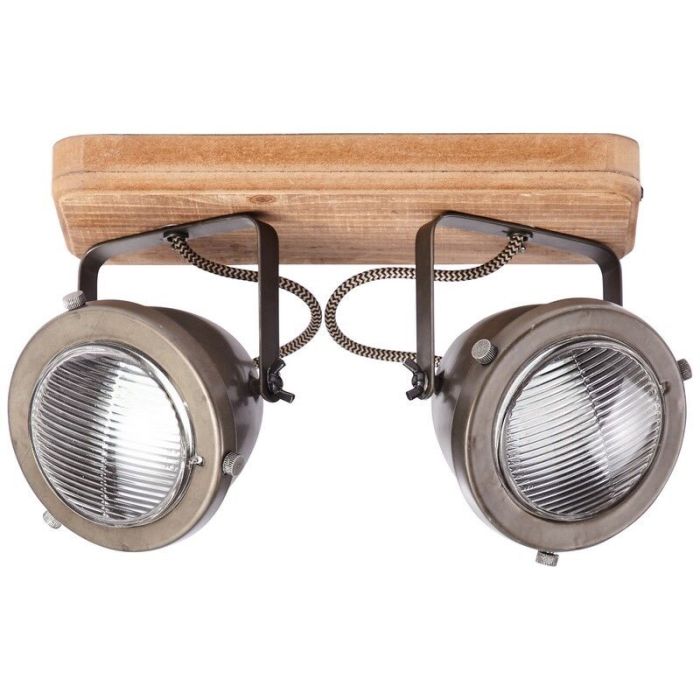 Drewniana lampa sufitowa brązowa, Elena
