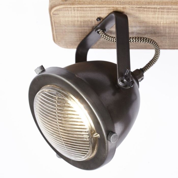 Drewniana lampa sufitowa brązowa, Elena
