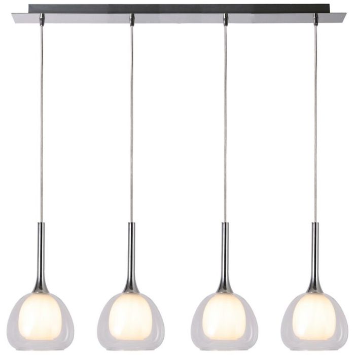 Nowoczesna lampa wisząca chromowana, Emmelien