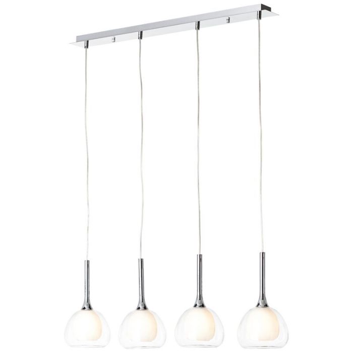 Nowoczesna lampa wisząca chromowana, Emmelien