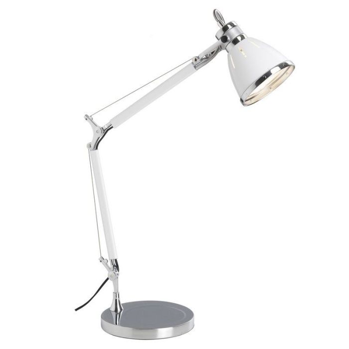 Design lampa biurkowa chromowana, Luuke, z przełącznik