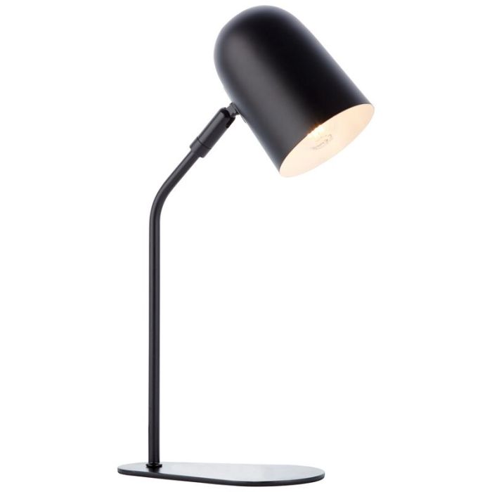 Nowoczesna lampa stołowa czarna, Lukas, z przełącznik