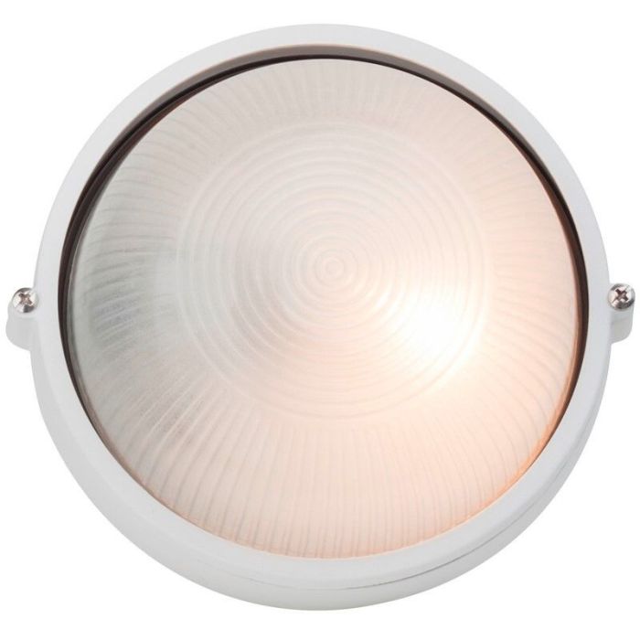 Szklana lampa zewnętrzna biała, Trishana, IP44