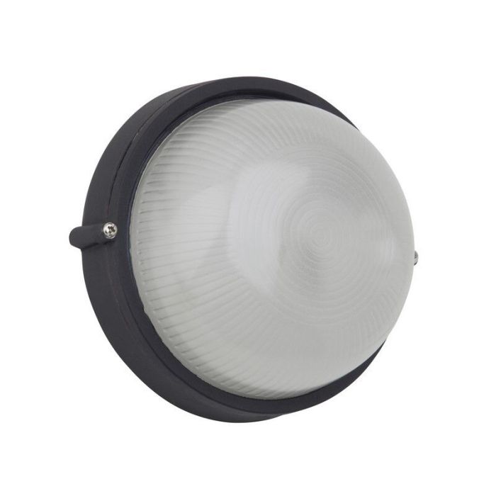 Szklana lampa zewnętrzna czarna, Trishana, IP44