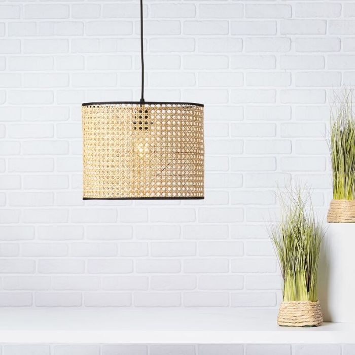 Rustykalna lampa wisząca brązowa, Emmelie