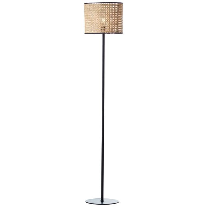 Rustykalna lampa stojąca brązowa, Emmelie, z przełącznik