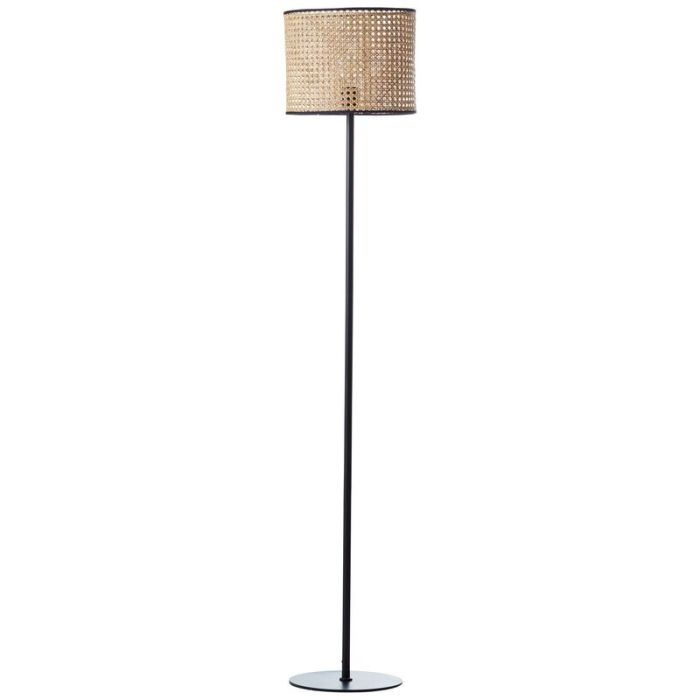 Rustykalna lampa stojąca brązowa, Emmelie, z przełącznik